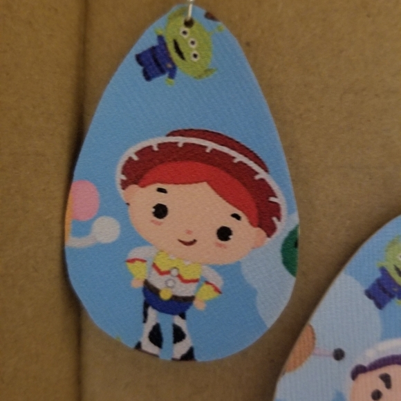 HANDMADE Printed vintage Toy earrings!! - Picture 7 of 8